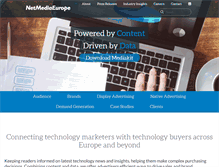 Tablet Screenshot of netmediaeurope.com
